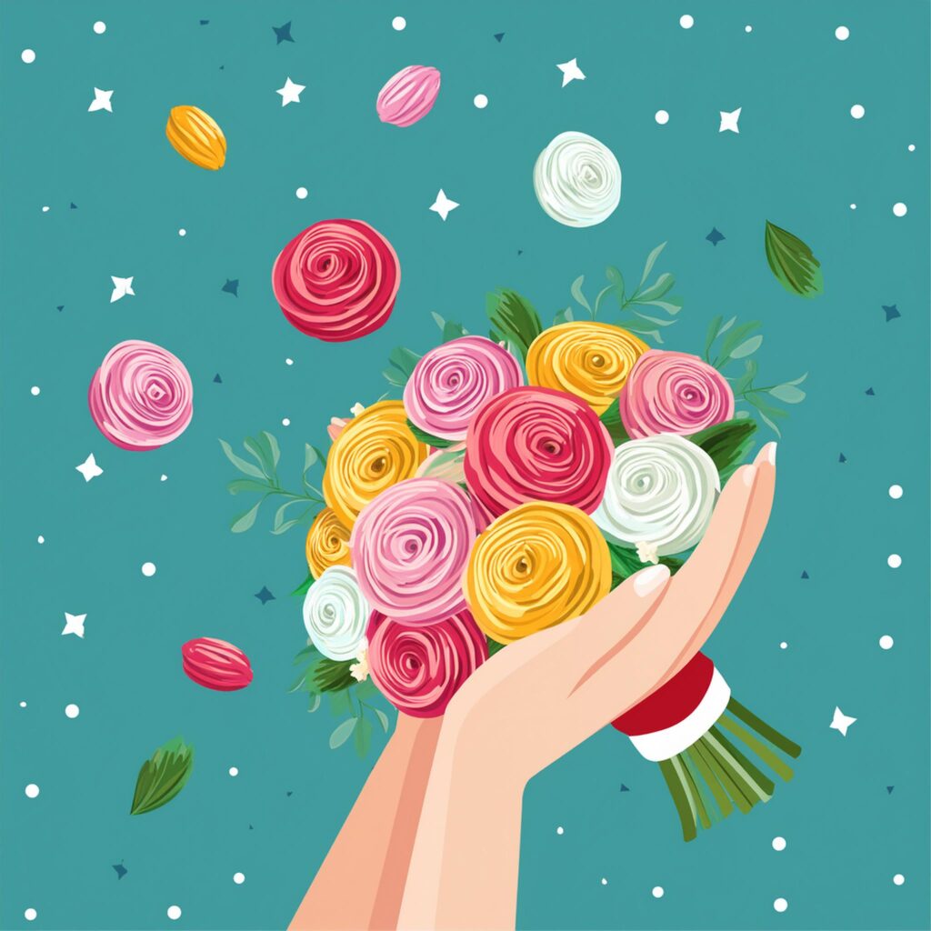 Alternatives au lancer de bouquet mariage