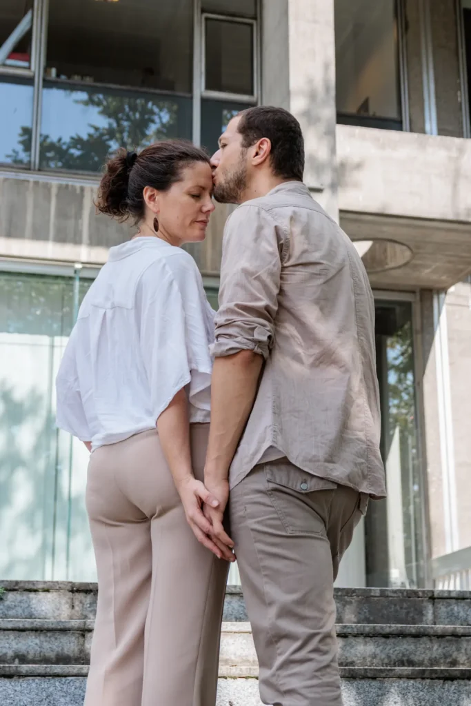 Séance couple avant mariage à vif