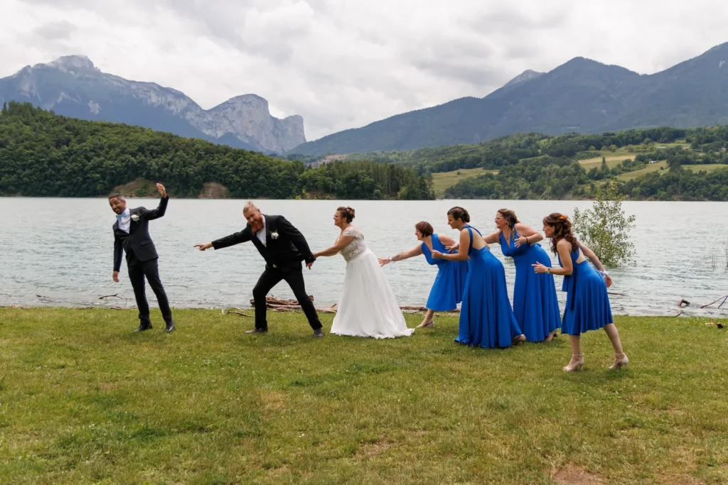 Mariage au lac du Sautet, Isère