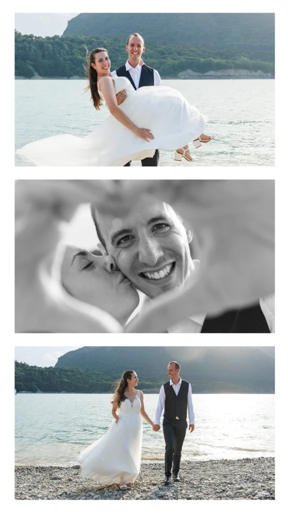 Mariage croisière Monteynard séance couple La Mira