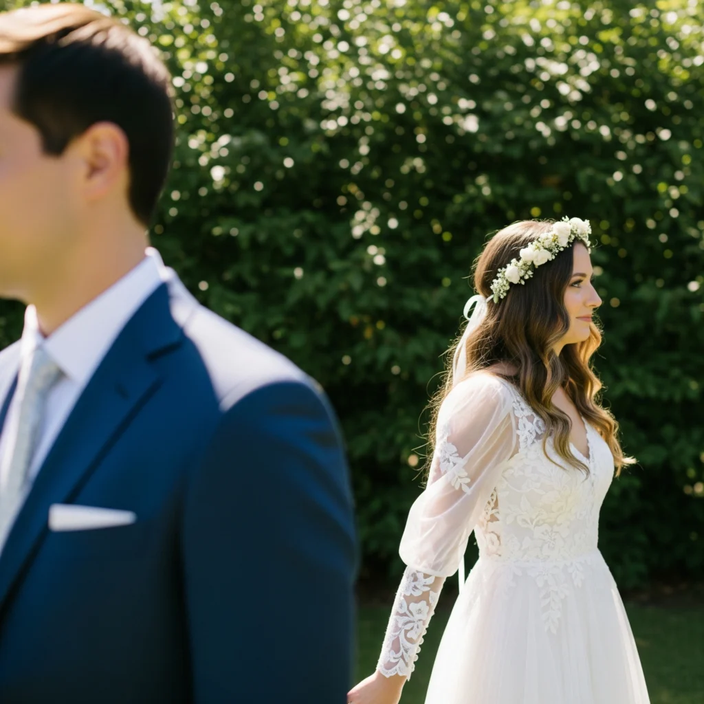 le first look d'un mariage