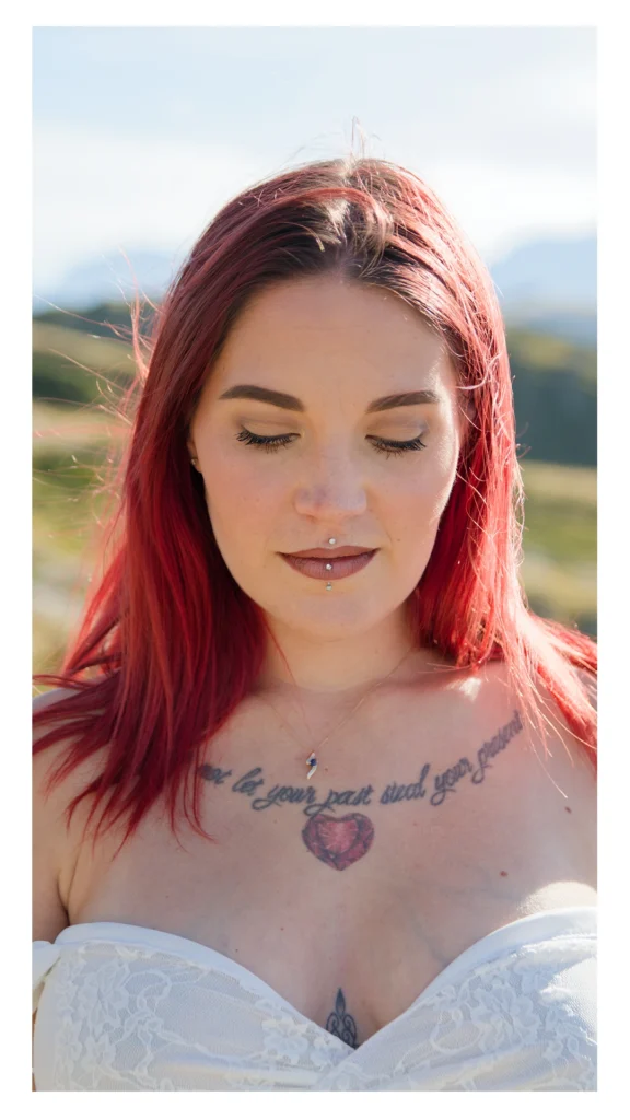 Photographe grossesse Alpe d'Huez profil 8 mois.
