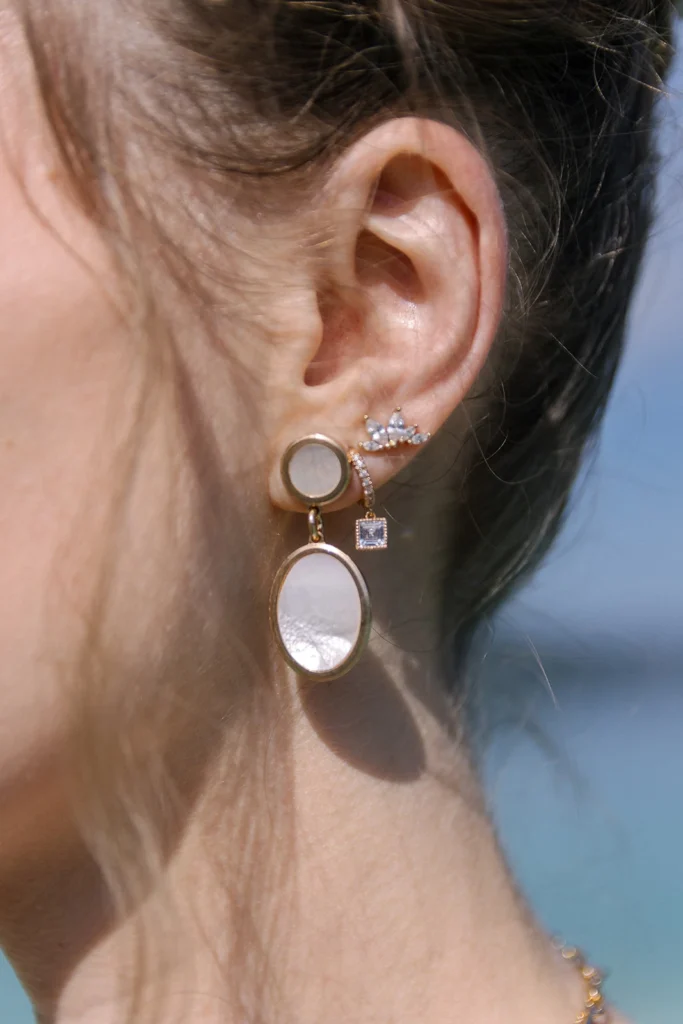Boucles d'oreilles mariée pendantes Isère Grenoble