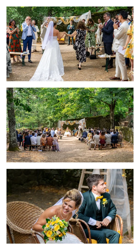 Cérémonie laïque en pleine nature Ardèche, mariage émotions