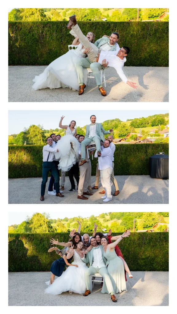Photos de groupe, Domaine Chloé du Lac, lac de Paladru