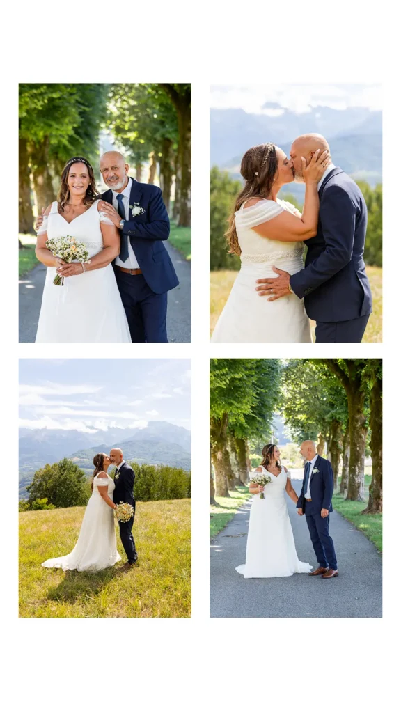 photos de couple de mariés dans le Grésivaudan au Versoud et à la Veyrie