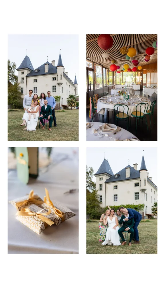 photomontage mariage au chateau de Montalieu en Isère